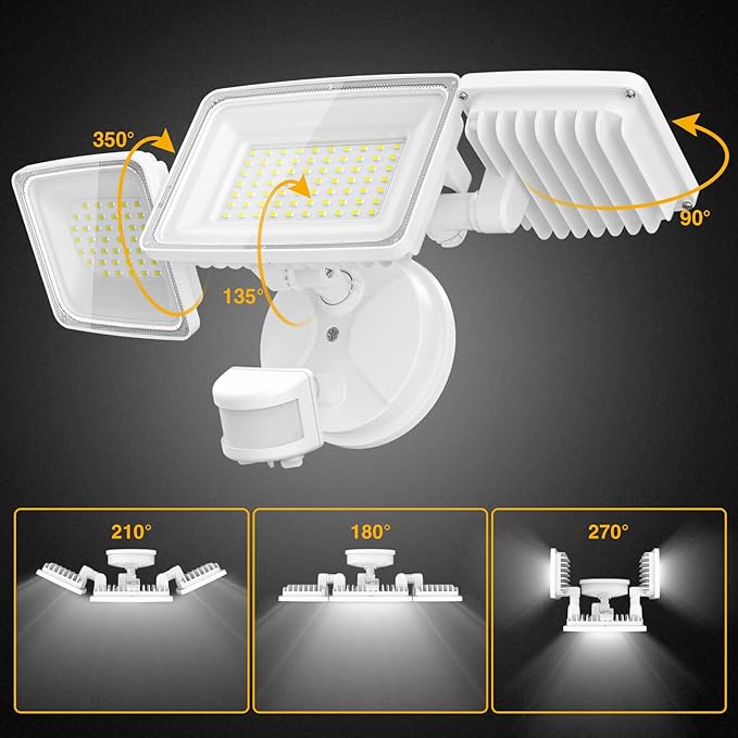Onforu 100W LED Security Lights Motion Sensor Light Outdoor, 9000LM Ultra Bright - Image 7