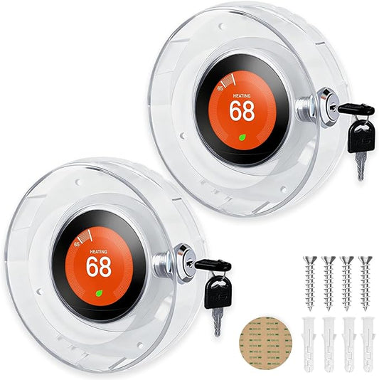 2 PC Round Baby Safety Thermostat Lock Case by Lifeneedssparkstofly