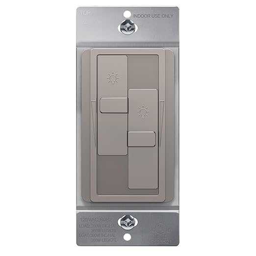 TOPGREENER Elite Series Kalide Dual Load Dimmer Light Switch, Double LED Dimmer by TOPGREENER