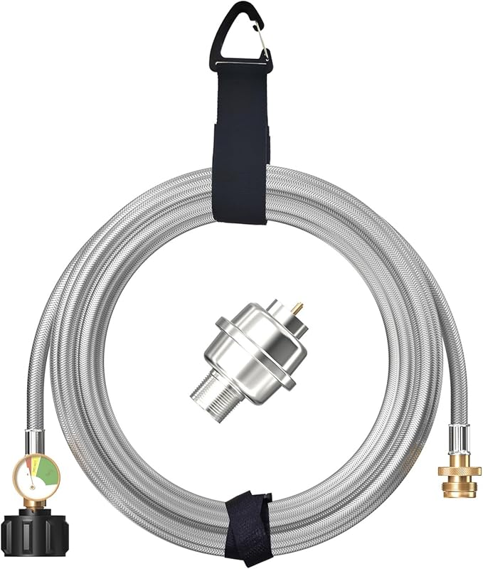 10FT Stainless Braided Propane Adapter Hose - Image 7