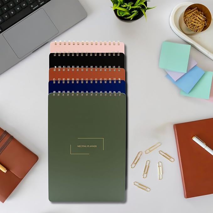 | Meeting Notebook for Work | 8.25" x 11.75" | Project Planner | Simple Design - Image 7