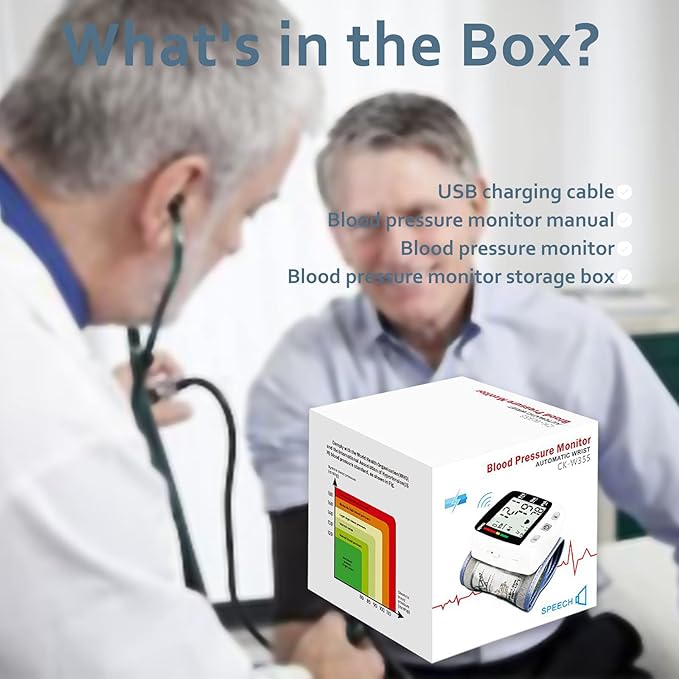 Blood Pressure Monitor, Irregular Heartbeat Detector, Automatic BP Monitor 90x2 - Image 7