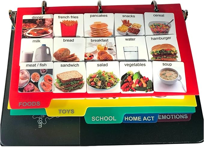 Visual Communication Book, 162 ASD Photo Picture Cards: Autism Language by Smile4Autism