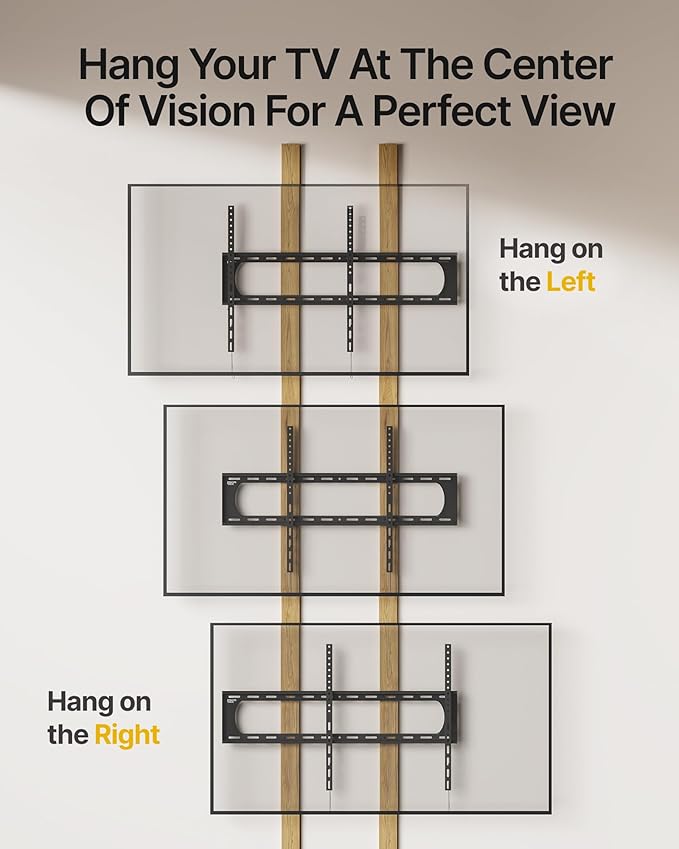 monTEK Heavy Duty Fixed TV Wall Mount Bracket - Image 9