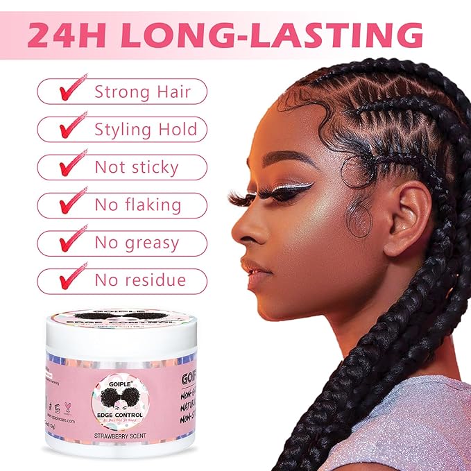 Goiple Edge Control Wax for Women Strong Hold Non-greasy Edge Smoother - Image 3