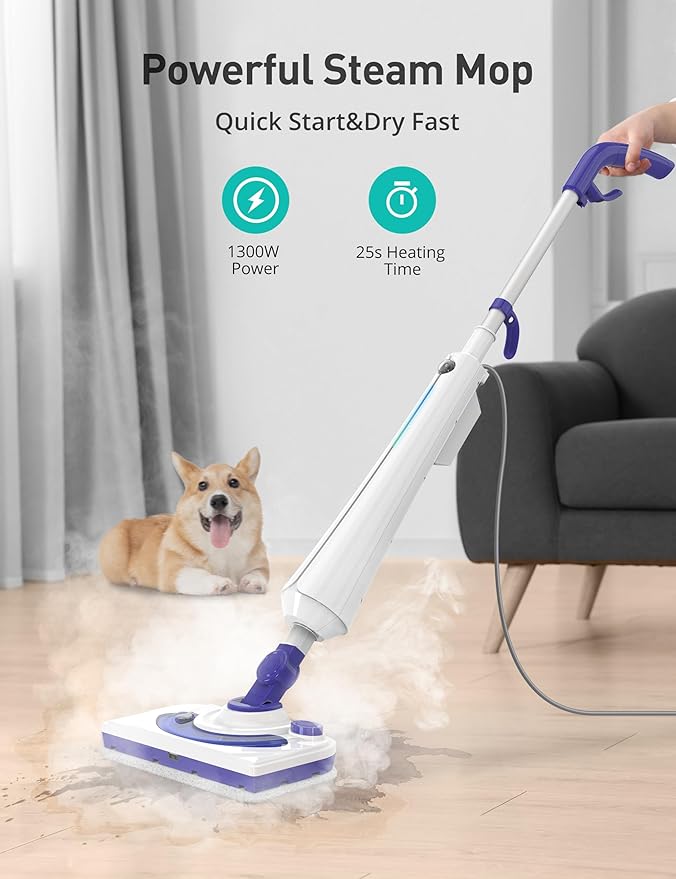 Steam Mops for Floor Cleaning, 1300W Floor Steamer - Image 7