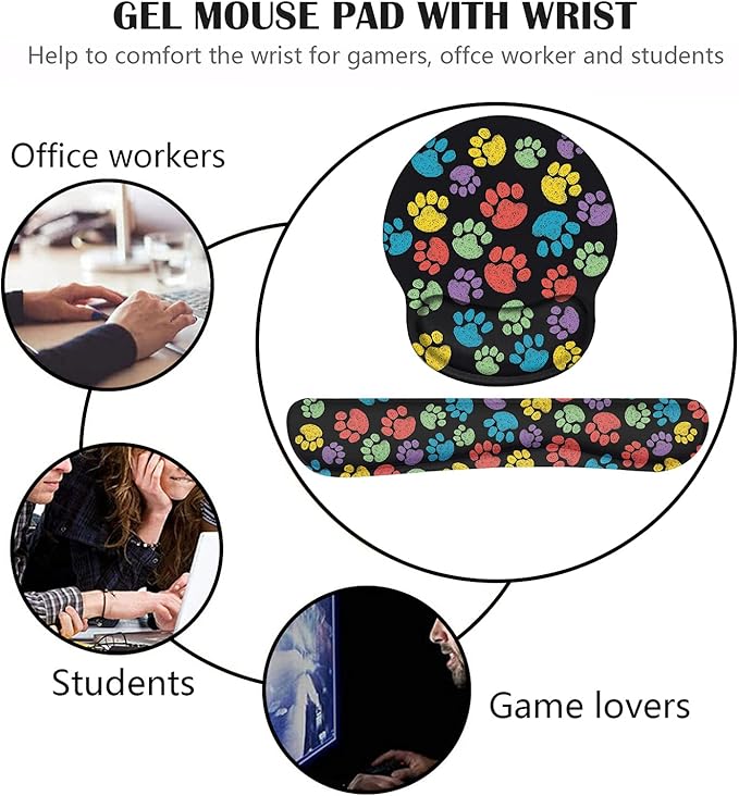 Keyboard Wrist Rest and Mouse Pad Wrist Support Set - Image 7