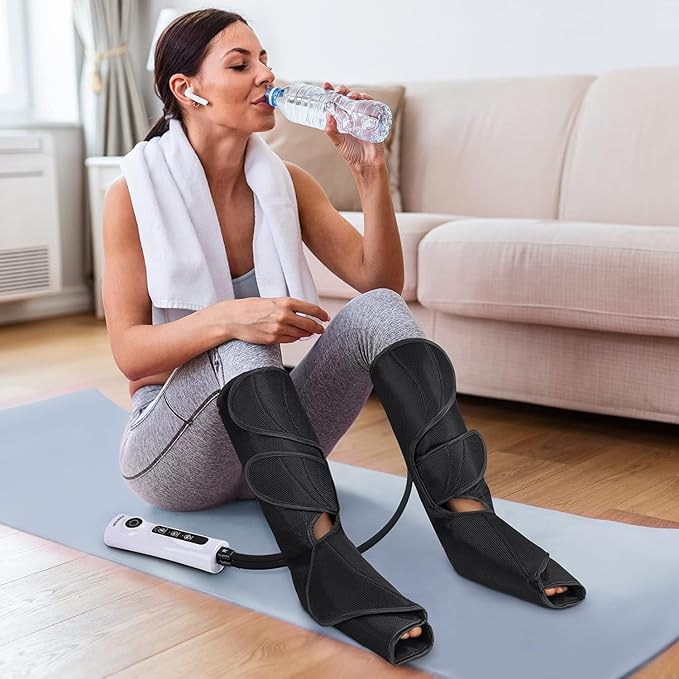 CINCOM Leg Massager for Circulation and Pain Relief, Air Compression Calf Foot - Image 7
