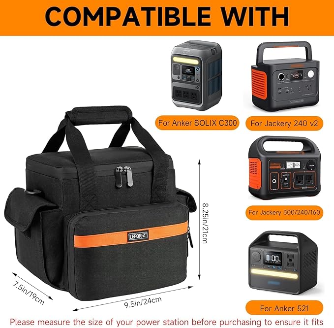 Carrying Case Compatible with Jackery Explorer 240/300/160/GOLABS R300/Anker - Image 2