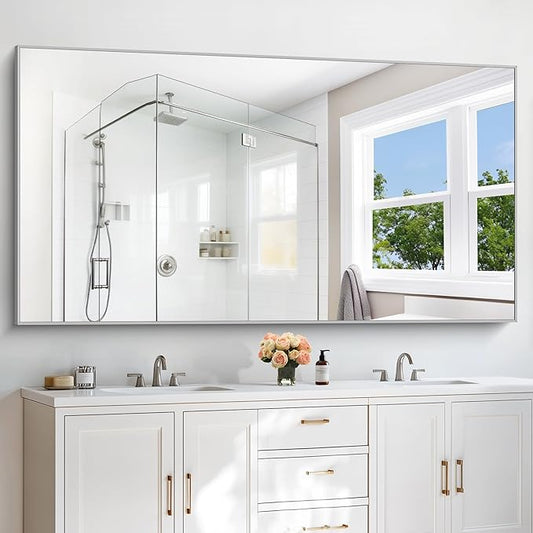 30x72inch Bathroom Mirror, Large Rectangular Wall Mirror by Welcometocofeny