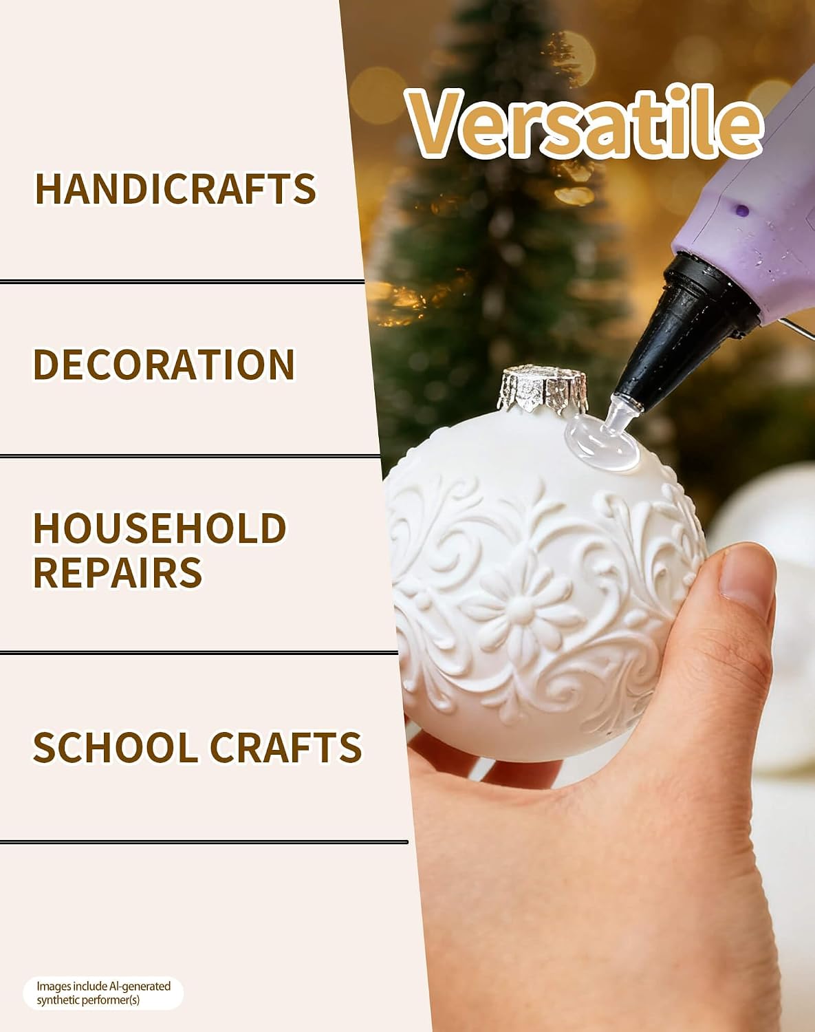 Full Size Hot Glue Sticks(30 Pcs),7.9" x 0.43" Clear Glue Gun Sticks | Perfect for Full Size Hot Glue Gun,Easily Create and Bond Crafts on Wood,Plastic,Glass,Flowers,Fabrics,Foam,Jewellery