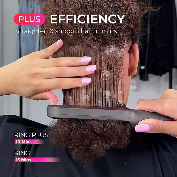 TYMO Ring Plus Ionic Hair Straightener Brush - Image 3