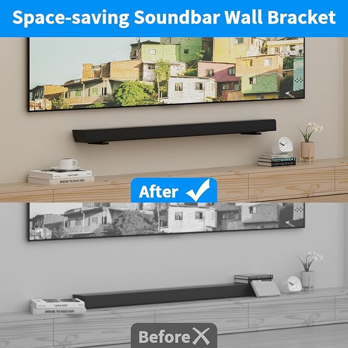 suptek Soundbar Wall Mount Shelf – Wall Mount Bracket - Image 5