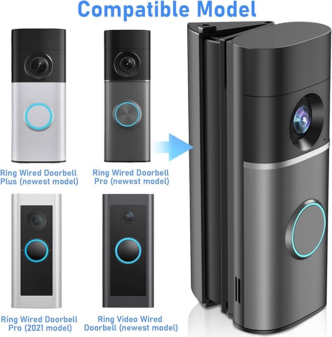 Pyfhy R/ing Doorbell Angle Mount Adjustable 35 to 55 Degree Compatible - Image 2