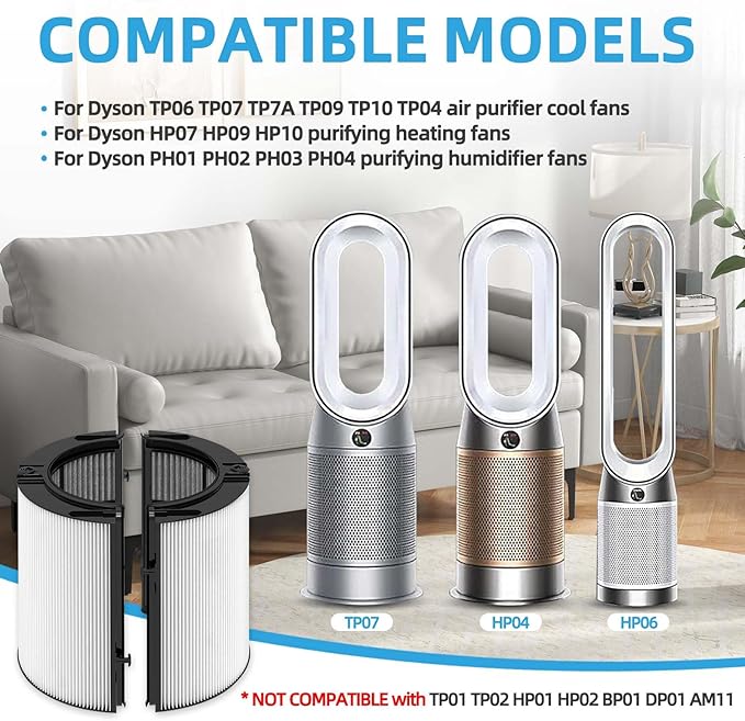 TP10 Replacement Filter for Dyson Air Purifier TP10 TP7A TP06 TP09 TP07 HP07 - Image 2