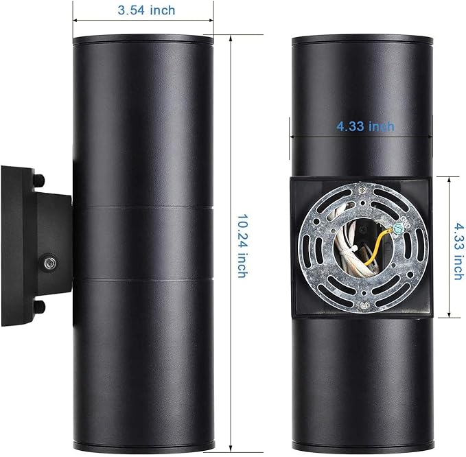 rosykite Dusk to Dawn Outdoor Wall Lighting, Double Up Down Aluminum Waterproof - Image 3