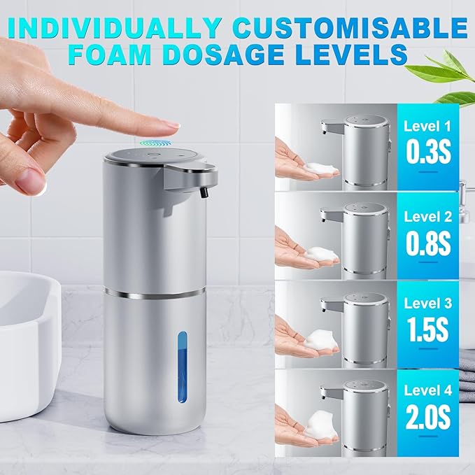 Automatic Foaming Soap Dispenser, 12.8oz/380ml Wall Mount Touchless Soap - Image 3