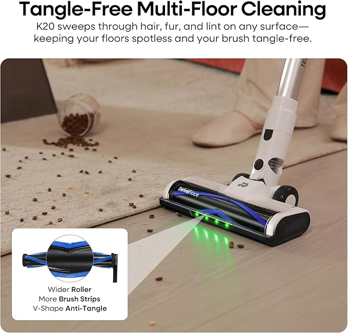 ElecKeys Cordless Vacuum Cleaner, 580W 48KPA 65Mins Vacuum Cleaners - Image 4