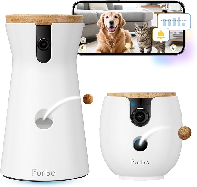 Furbo 360° Dog Camera + Mini 360° Cam 2-Camera Bundle Nanny Pro Subscription: by FurboPetCamera