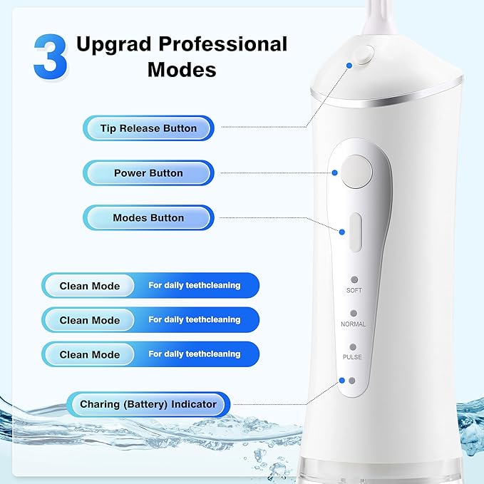 ZUAMEGURechargeable Water Flosser - Image 2