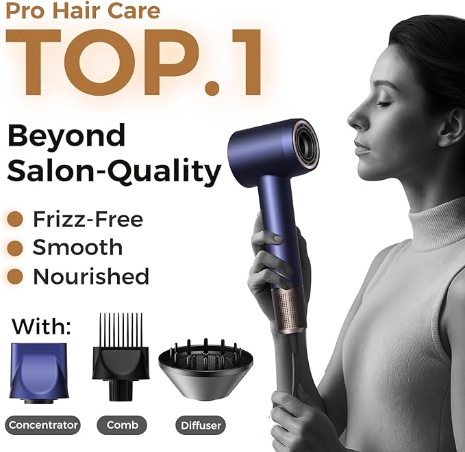 High-Speed Hair Dryer Pro | Trusted by Pro Stylists, Heat Damage Protection & - Image 2
