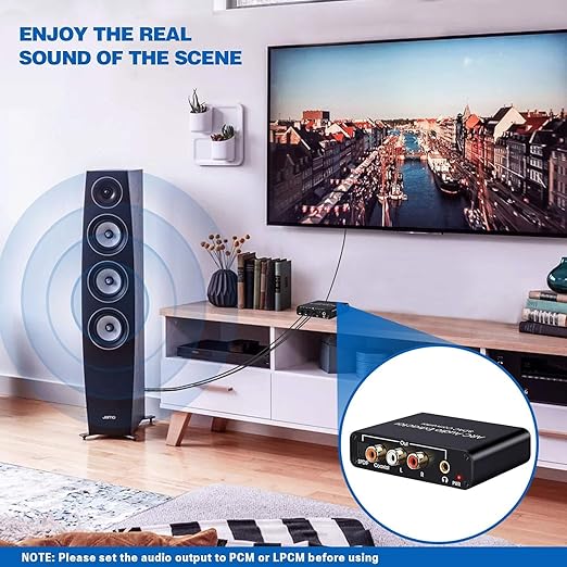 HDMI ARC Audio Extractor 192KHz Digital to Analog Audio Converter HDMI ARC - Image 2
