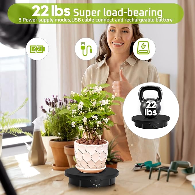 JAYEGT 3 in 1 Motorized Rotating Display Stand - Image 5