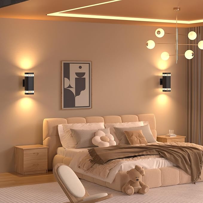 Smart WiFi Outdoor Wall Sconce Lights 2 Pack, Porch Lights RGB Color Changing - Image 8