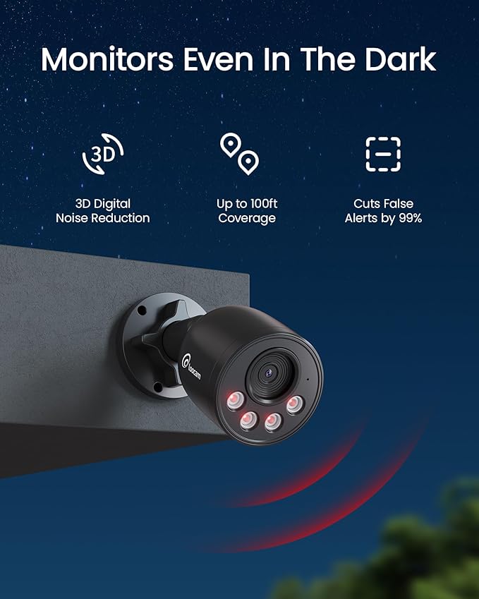 Loocam PoE Security Camera System 8MP 8CH NVR H.265+ 2TB HDD, Outdoor Indoor - Image 5
