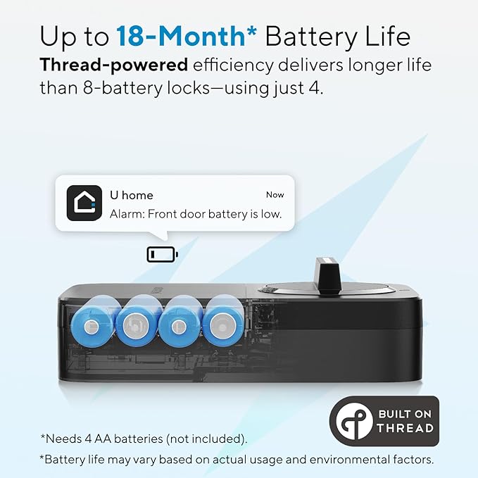 ULTRALOQ Bolt Smart Lock, Built-in Wi-Fi, Matter Over Thread, Works - Image 5