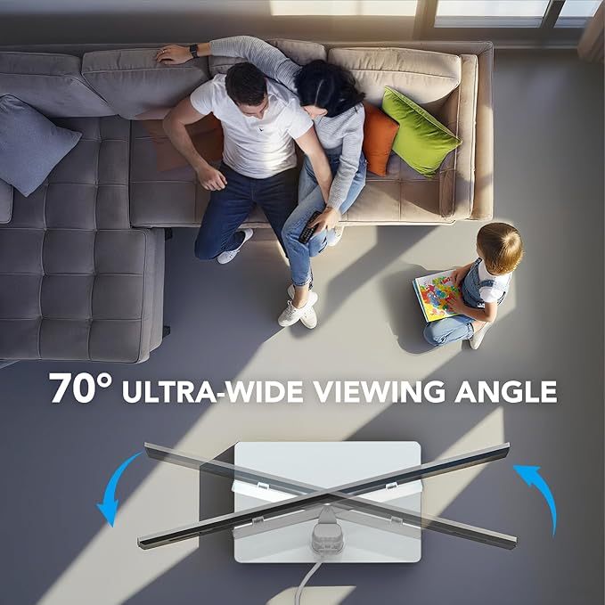 AX WABER Floor TV Stand with Power Outlet, Universal TV Stand Mount - Image 4