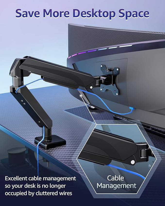 MOUNTUP Heavy Duty Single Monitor Arm - Image 8