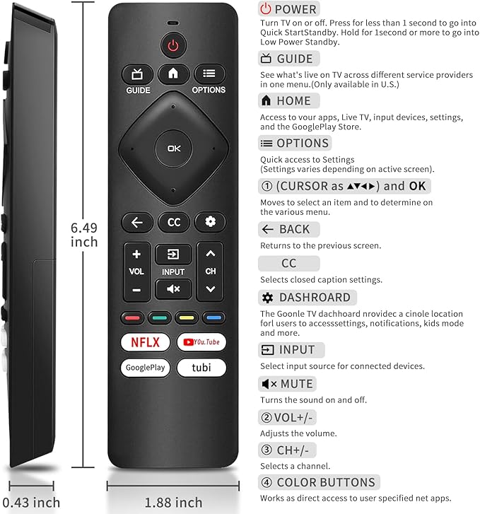 Replacement Remote for Philips TV, Compatible - Image 6
