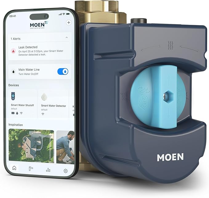 Moen Flo Smart Water Monitor and Automatic Shutoff Sensor, Wi-Fi Connected - Image 2