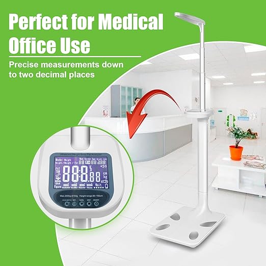 Smart Digital Physician Scale, 440lb/200kg Capacity Medical Scale - Image 2