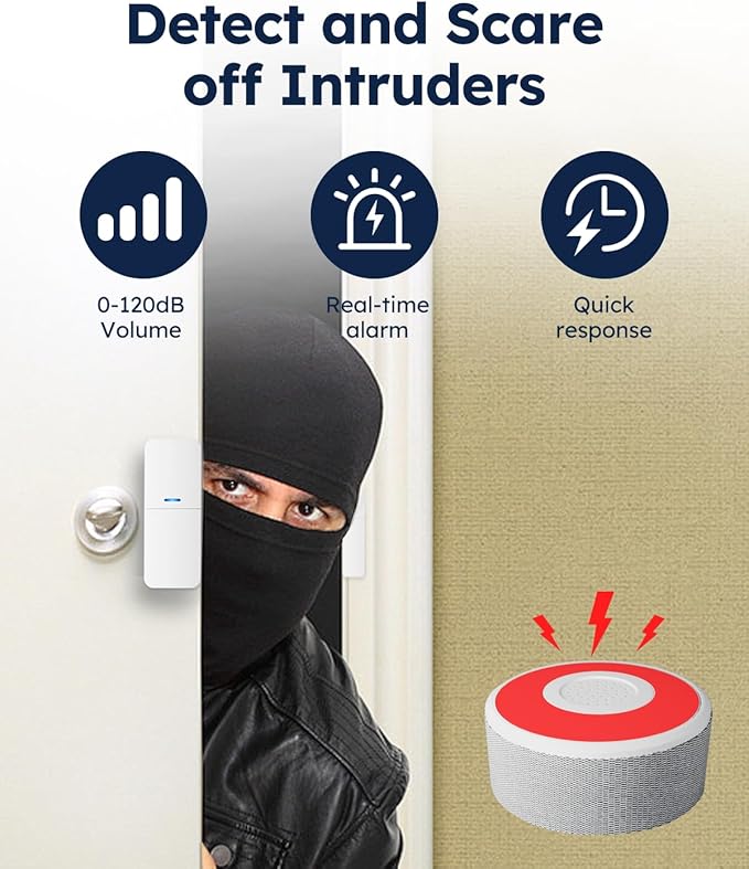 tolviviov Alarm System for Home Security, Door Alarm Systems, App Alerts - Image 2