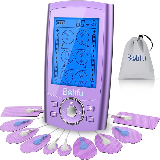 Belfiu TENS & PMS 24 Modes Muscle Stimulator by Belifu