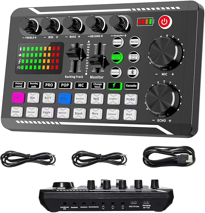 Professional Audio Mixer, SINWE Live Sound Card and Audio Interface by SINWE