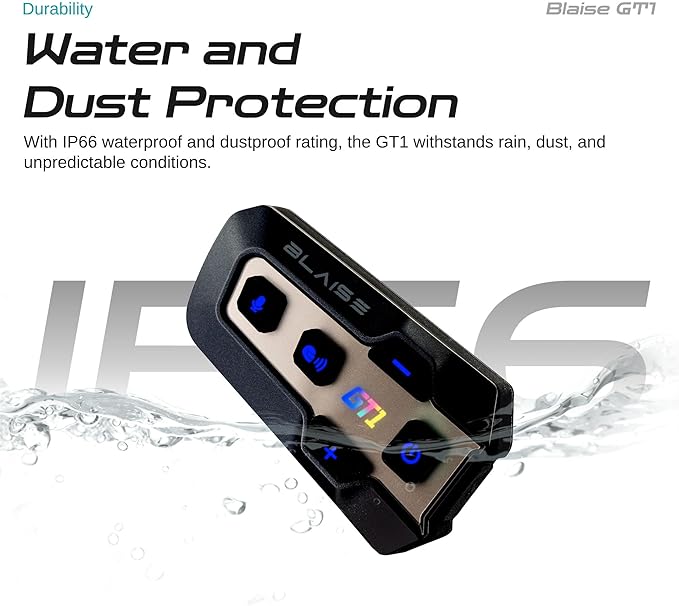 Logto Blasie GT1 Motorcycle Helmet Bluetooth Headset Intercom 2 Riders Music - Image 7