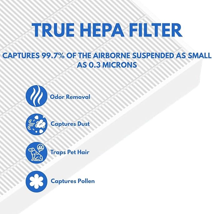 Nispira True HEPA Activated Carbon Replacement Filter Compatible - Image 5
