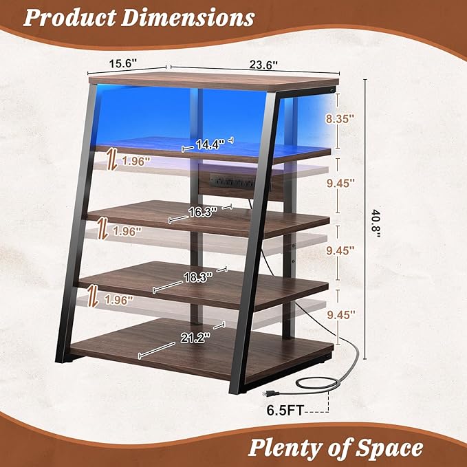 Armocity 5-Tier AV Media Stand - Image 3