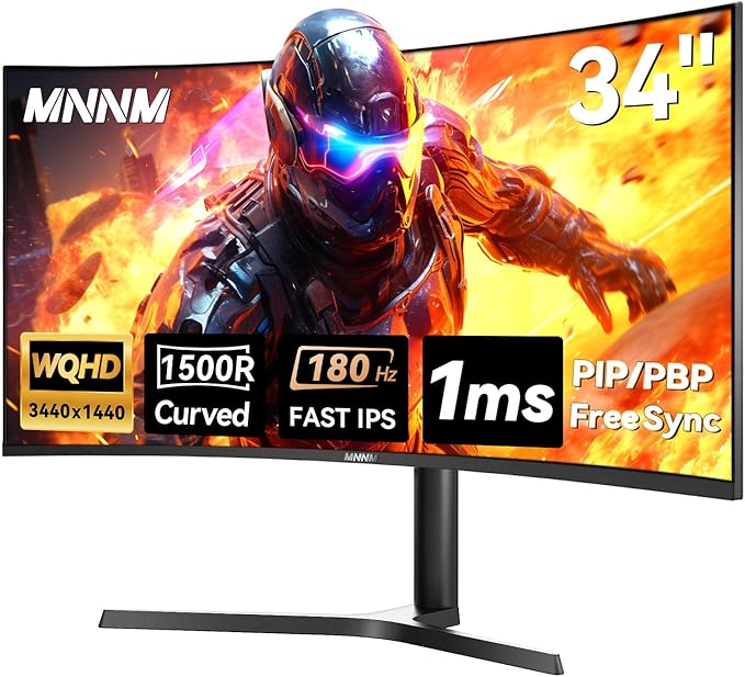 MNNM 34 Inch Ultrawide Gaming Monitor by MNNMMonitor