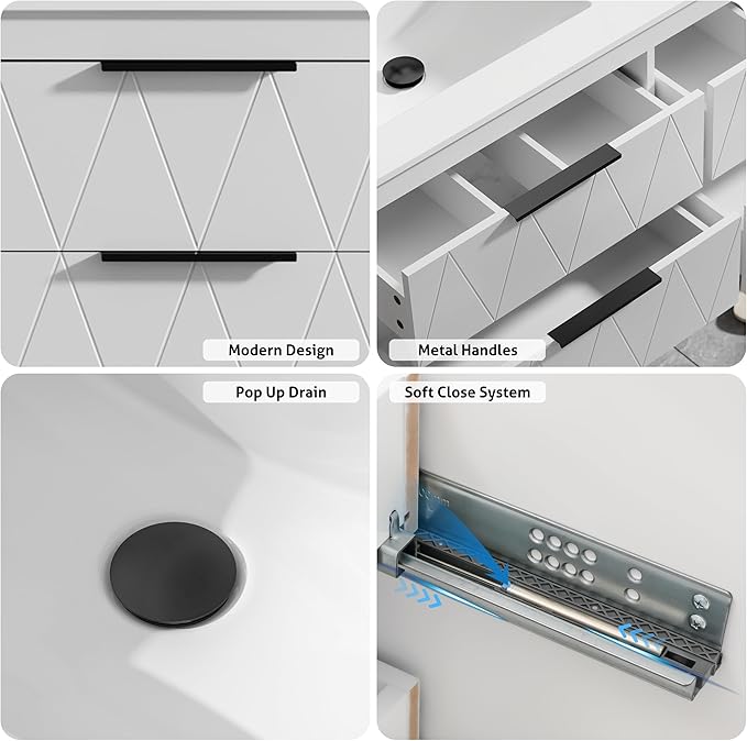 eclife 48" Bathroom Vanities Cabinet - Image 5
