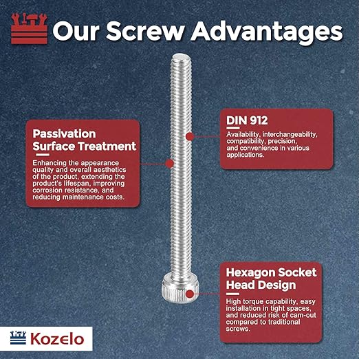 Kozelo 5pcs Socket Head Cap Screws - Image 3