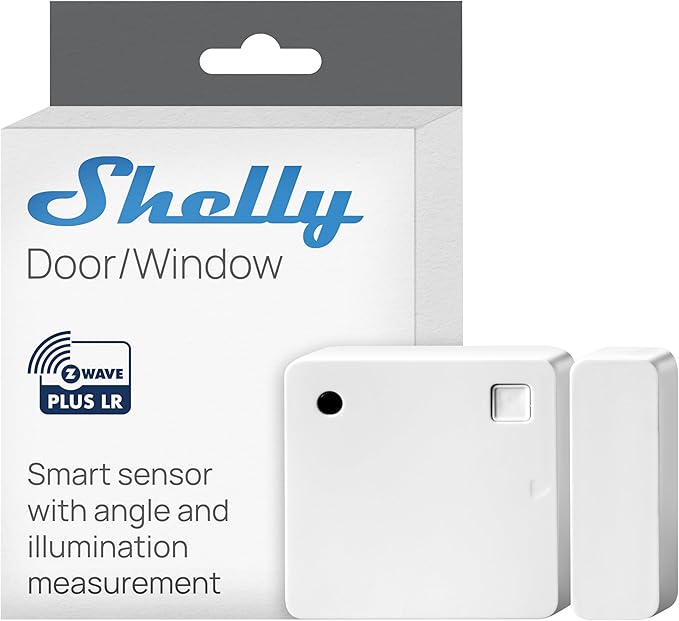 Shelly Wave Door/Window White, Z-Wave Long Range Operated Sensor, Home by Shelly