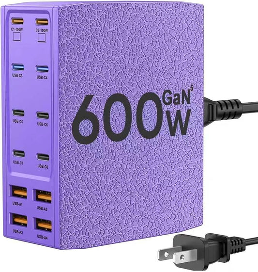 SAIPKYGS USB Charging Station, 12-Port USB C Charger Block by SAIPKYGS