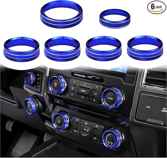 Knob Cover for F150 AC Climate Control Switch/Trailer/4WD/VOL/Tune Button by Bentolin