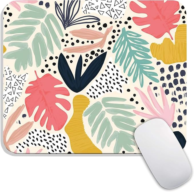 Armanza Square Mouse Pad Tropical Plants, Personalized Premium-Textured Custom by Armanza