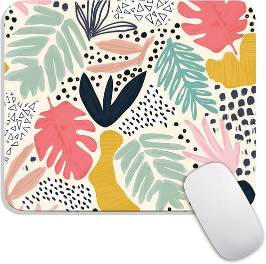 Armanza Square Mouse Pad Tropical Plants, Personalized Premium-Textured Custom by Armanza