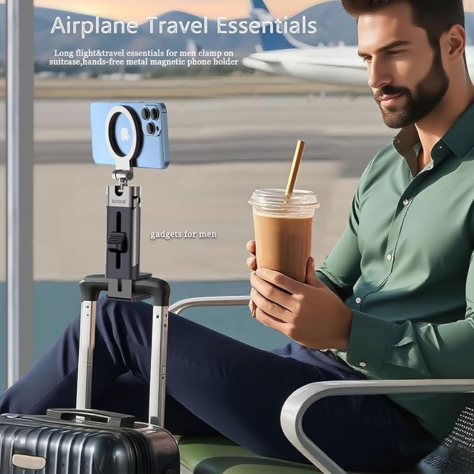 Airplane Travel Essentials Phone Holder, Plane Phone Mount - Image 5